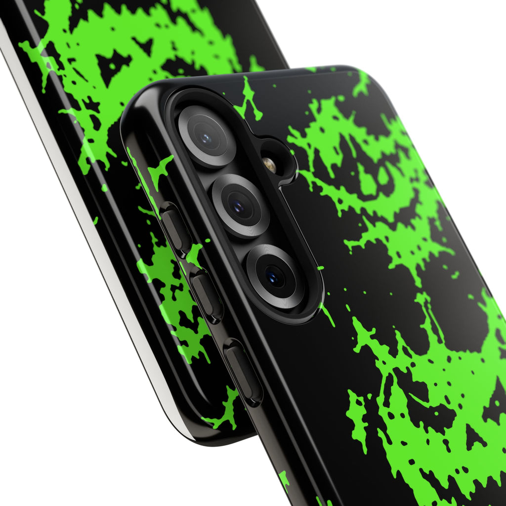 Green Spiderweb Pumpkin Phone Case