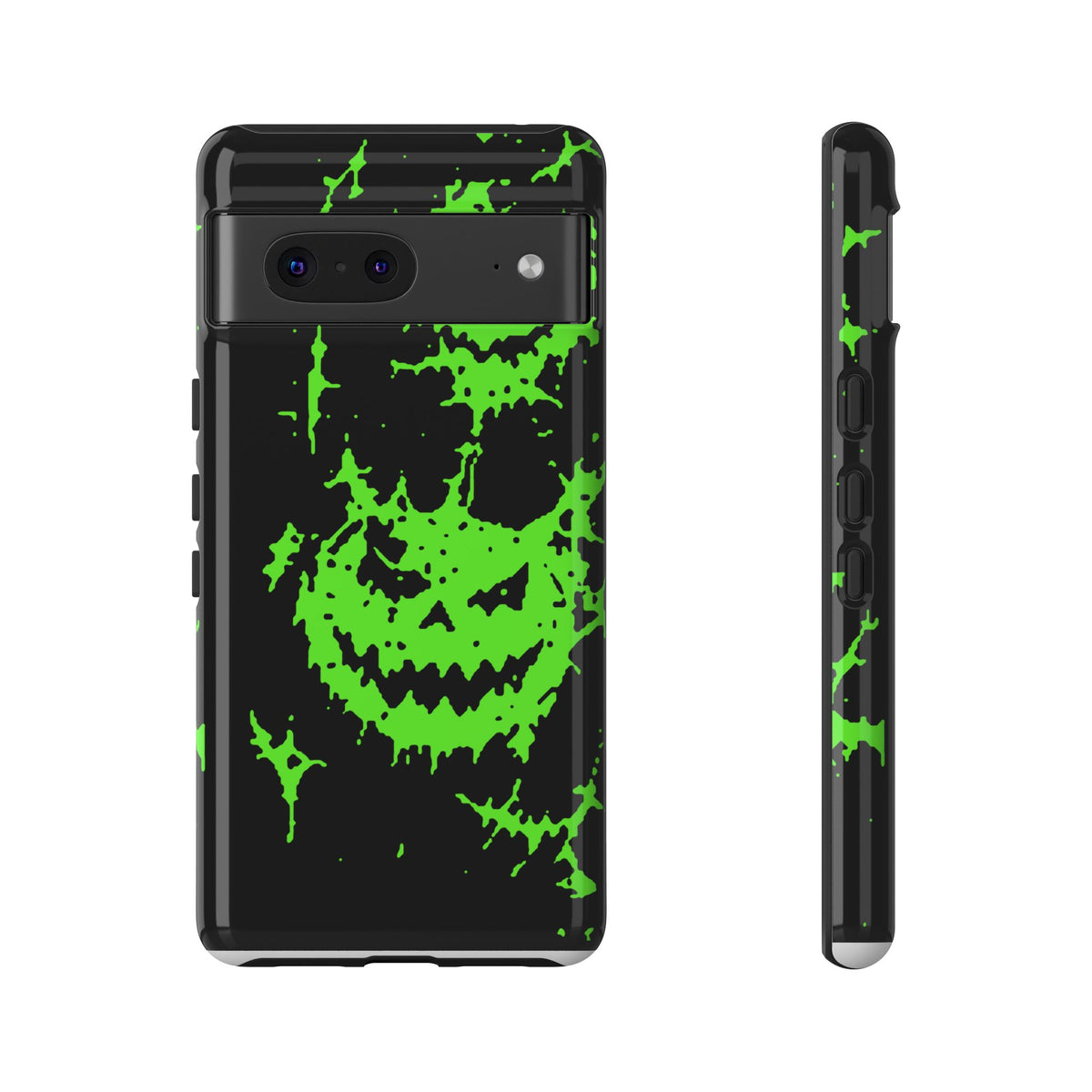Green Spiderweb Pumpkin Phone Case