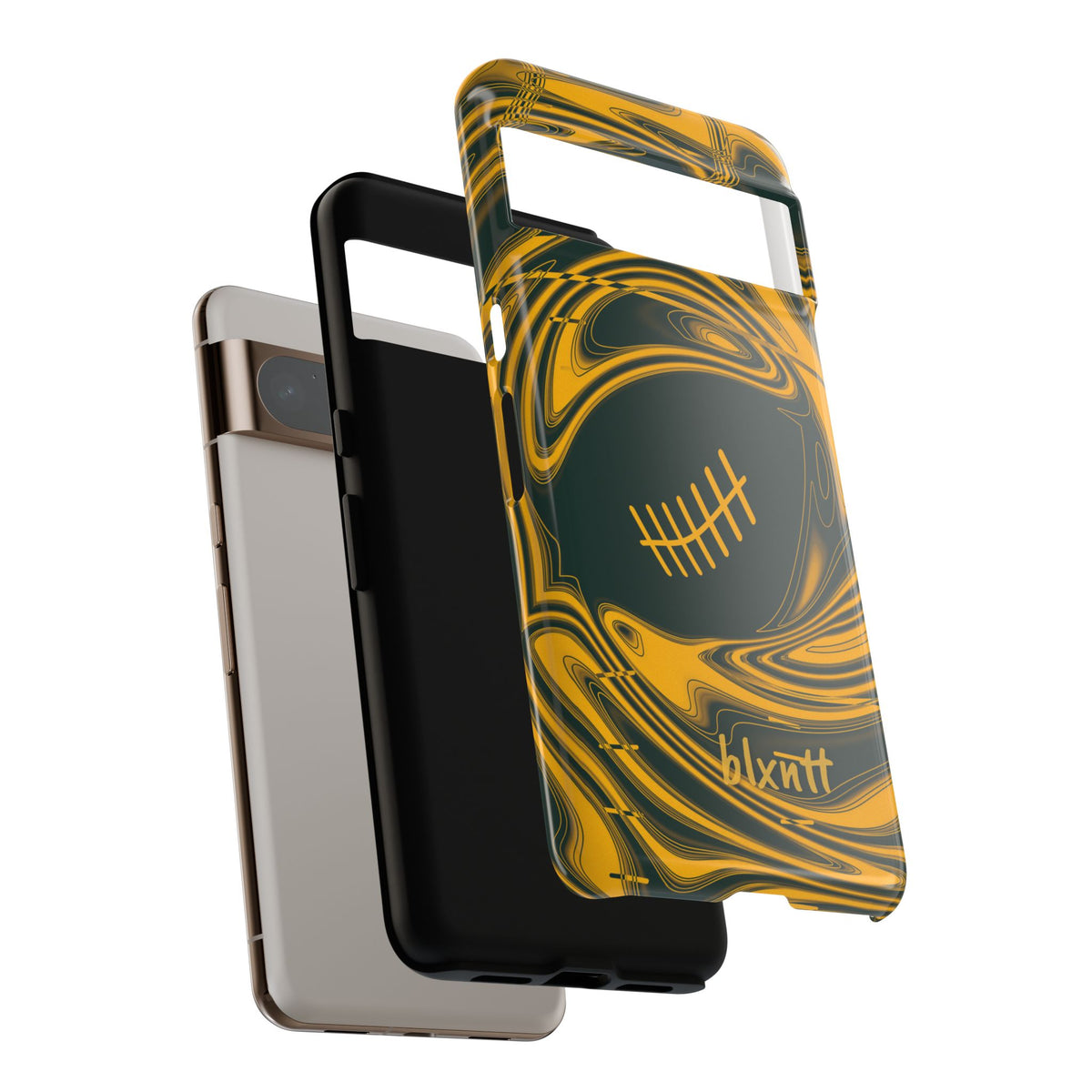 Green & Gold Trippy Football Phone Case