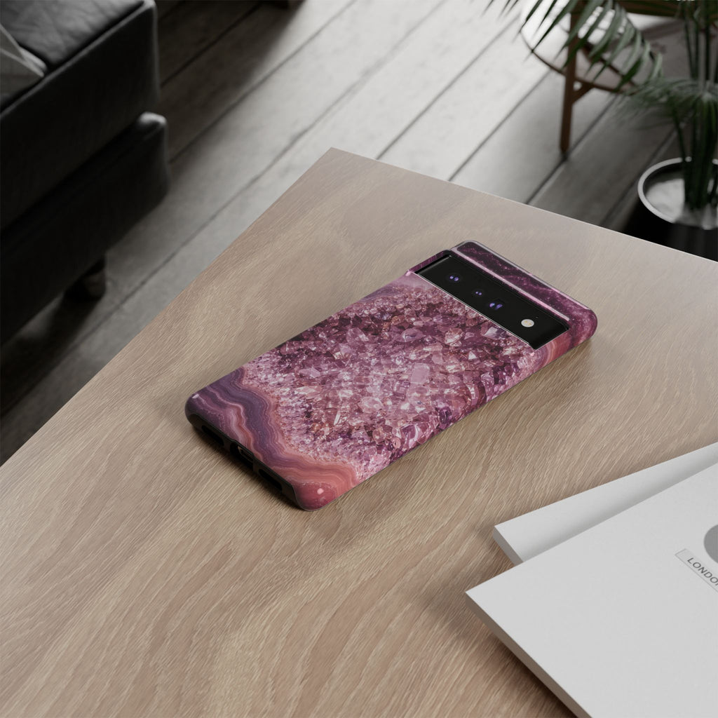 Geode Core - Rose Quartz Phone Case