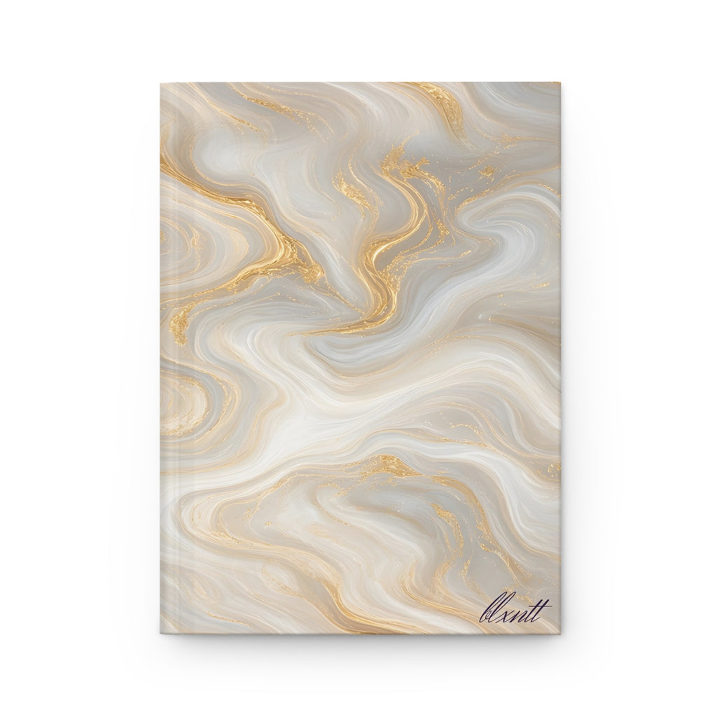 White & Gold Marble Hardcover Journal