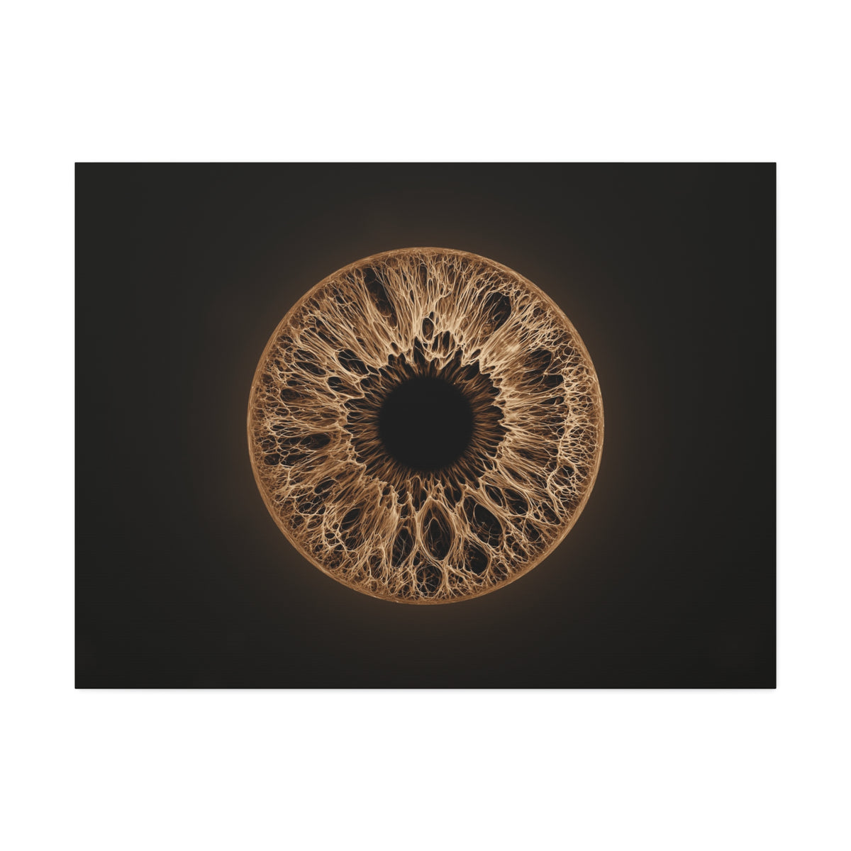 BLXNTT Iris – Lace Web Light Brown Glossy Canvas