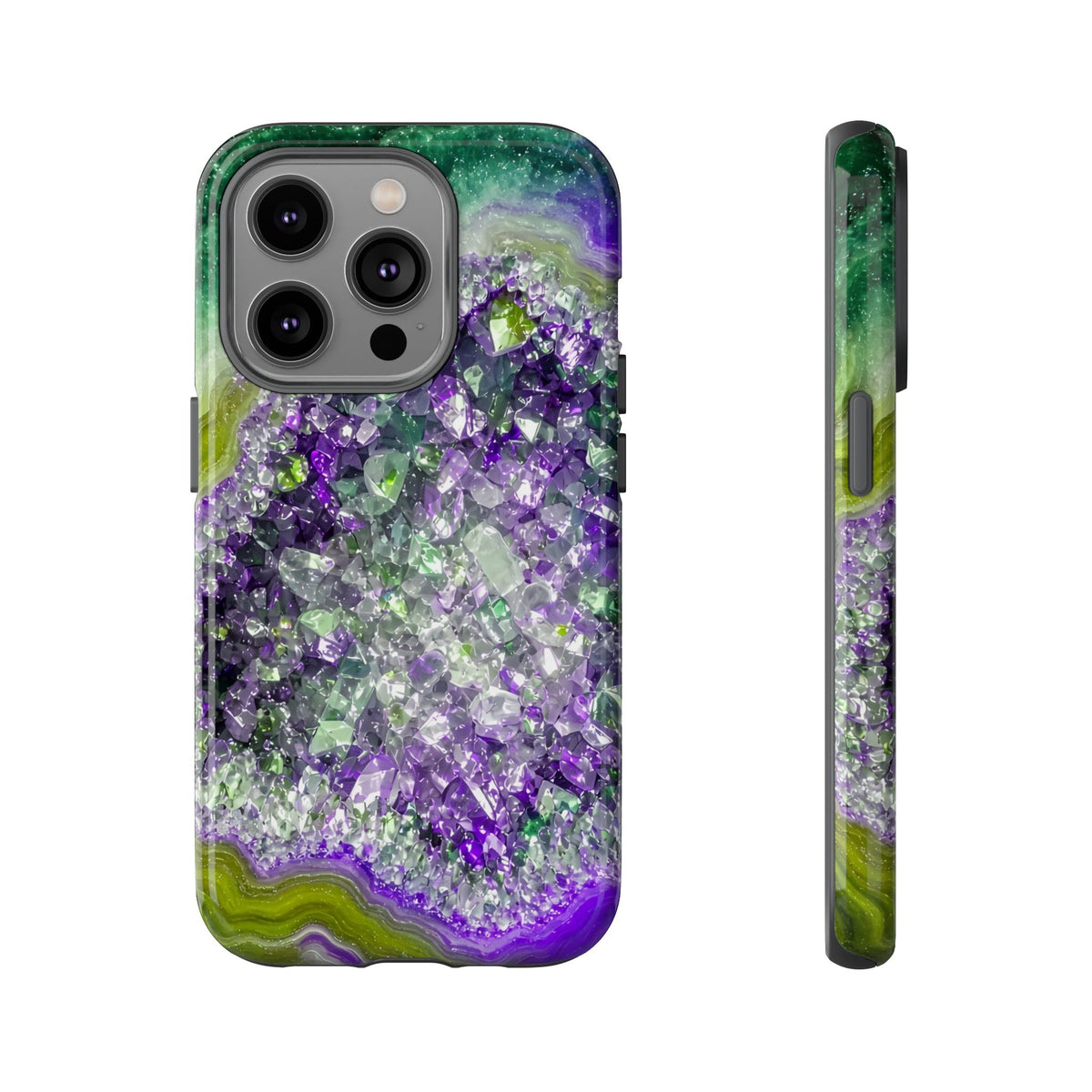 Geode Core - Ruby Emerald Phone Case