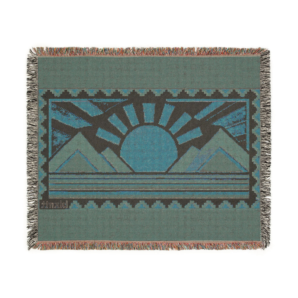 BLXNTT Orange Hippie Woven Blanket #1