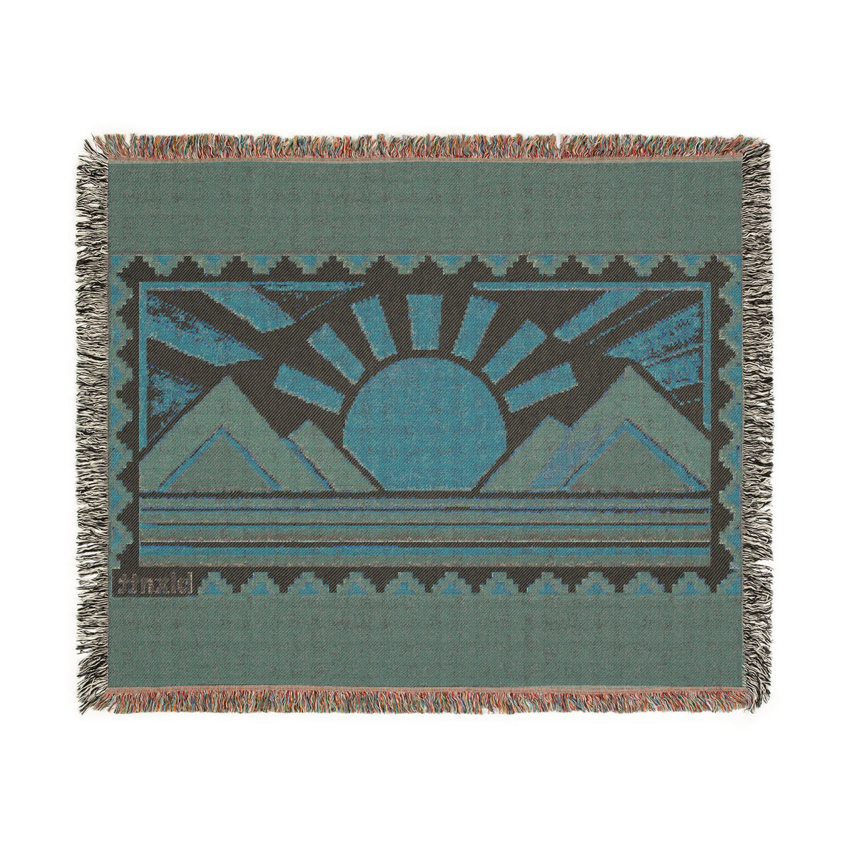 BLXNTT Orange Hippie Woven Blanket #1