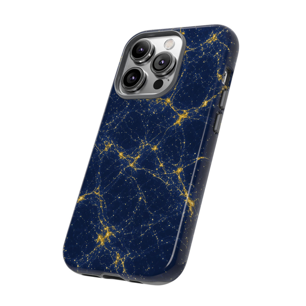 Neon Mycelium - Mustard Navy Phone Case