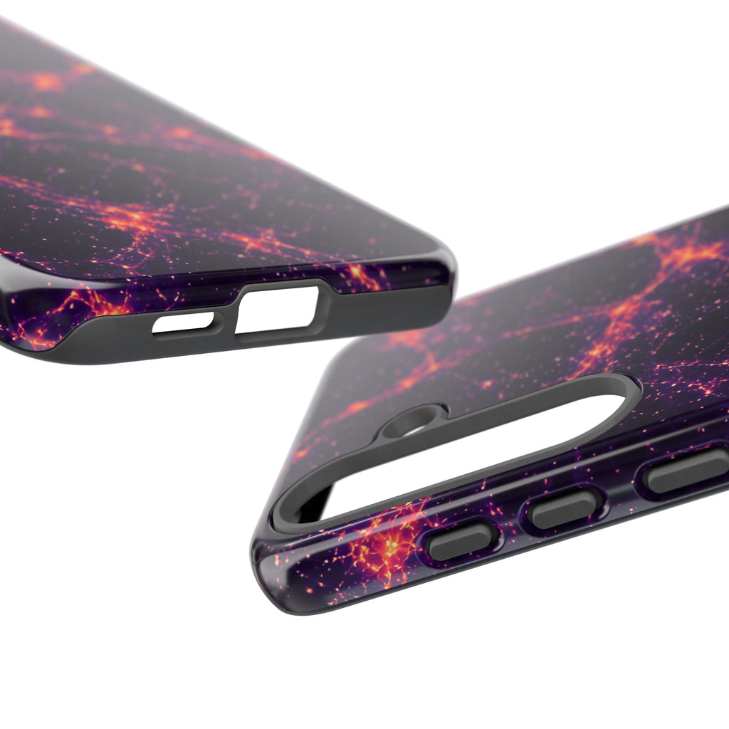 Neon Mycelium - Sunset Synapse Phone Case