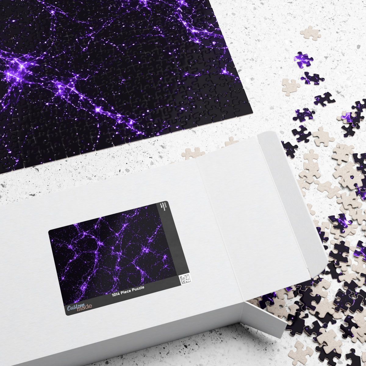 Neon Mycelium - Ultraviolet Jigsaw Puzzle