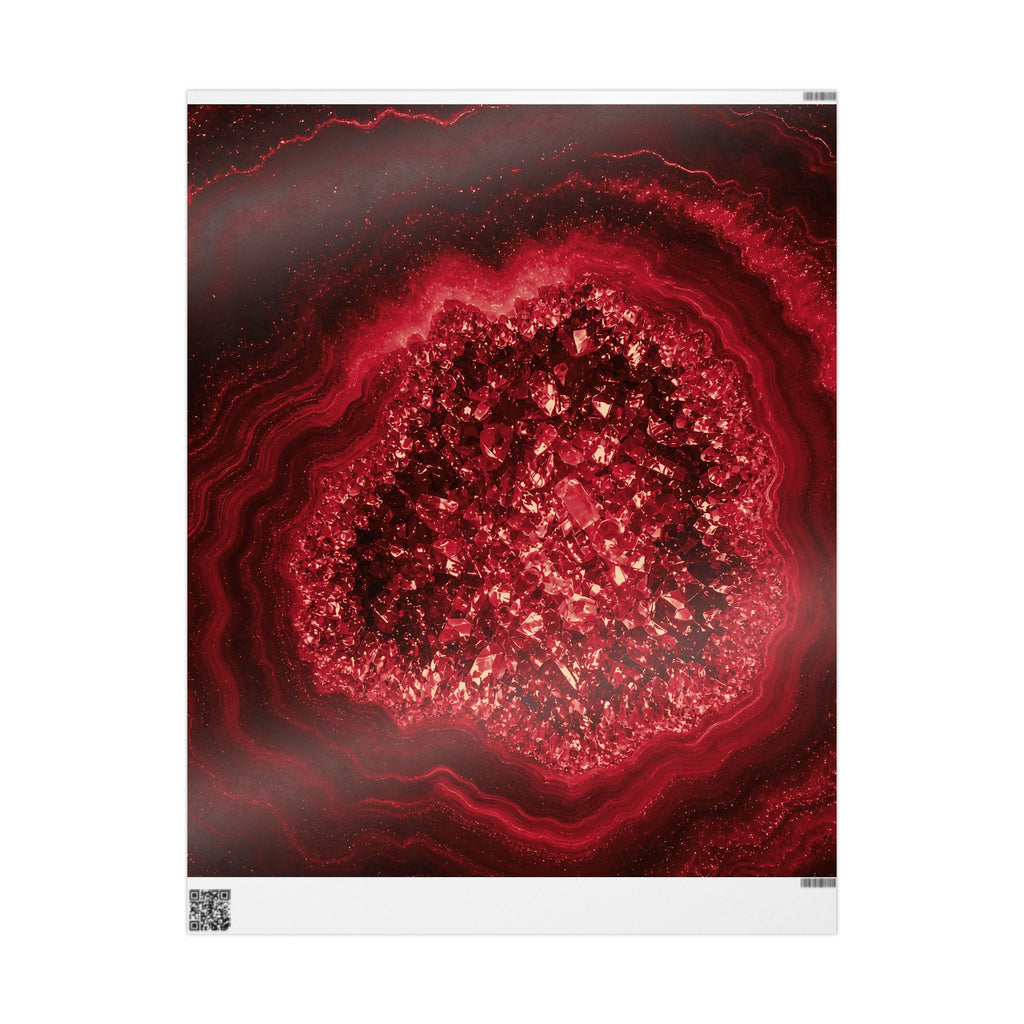 Geode Core - Cherry Cola Wrapping Paper