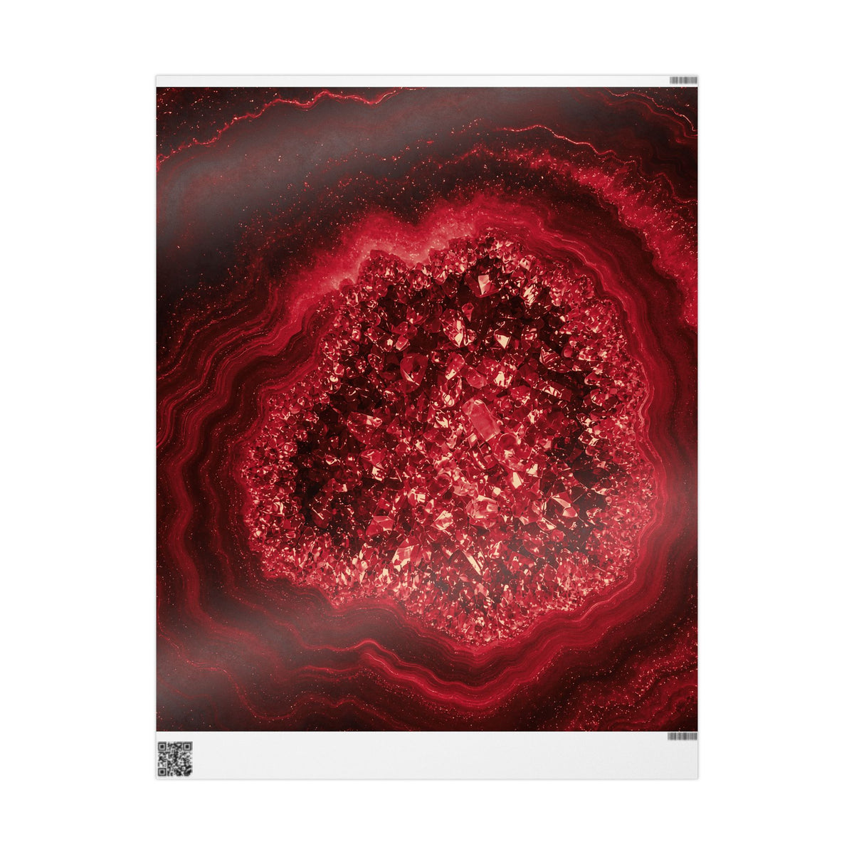 Geode Core - Cherry Cola Wrapping Paper
