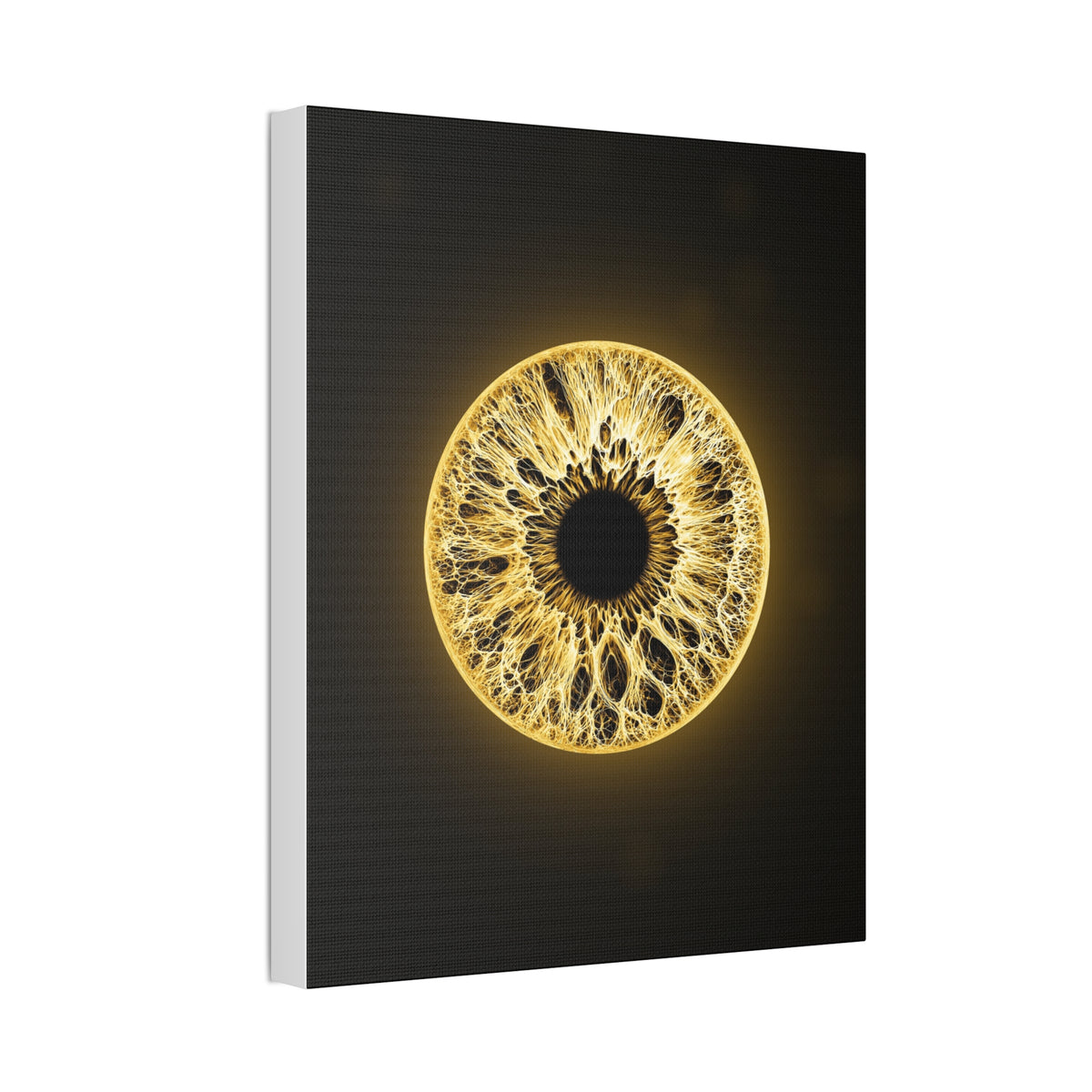 BLXNTT Iris – Lace Web Molten Gold Glossy Canvas