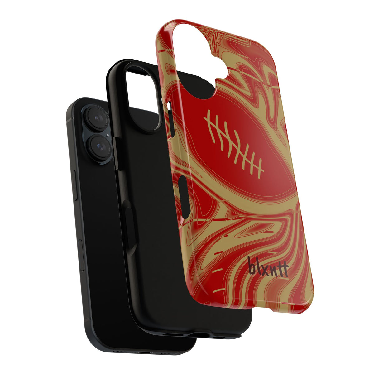 Scarlet & Gold Trippy Football Phone Case