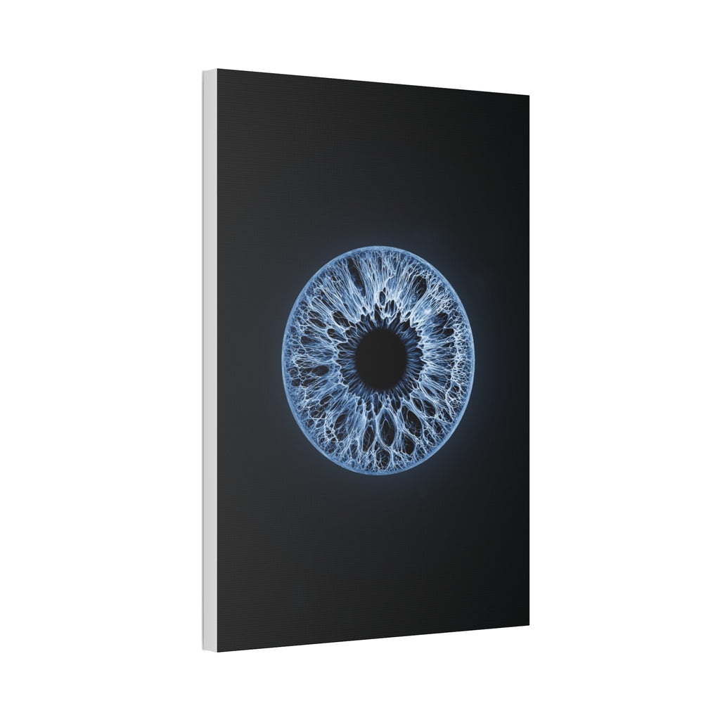 BLXNTT Iris – Lace Web Blue Glossy Canvas