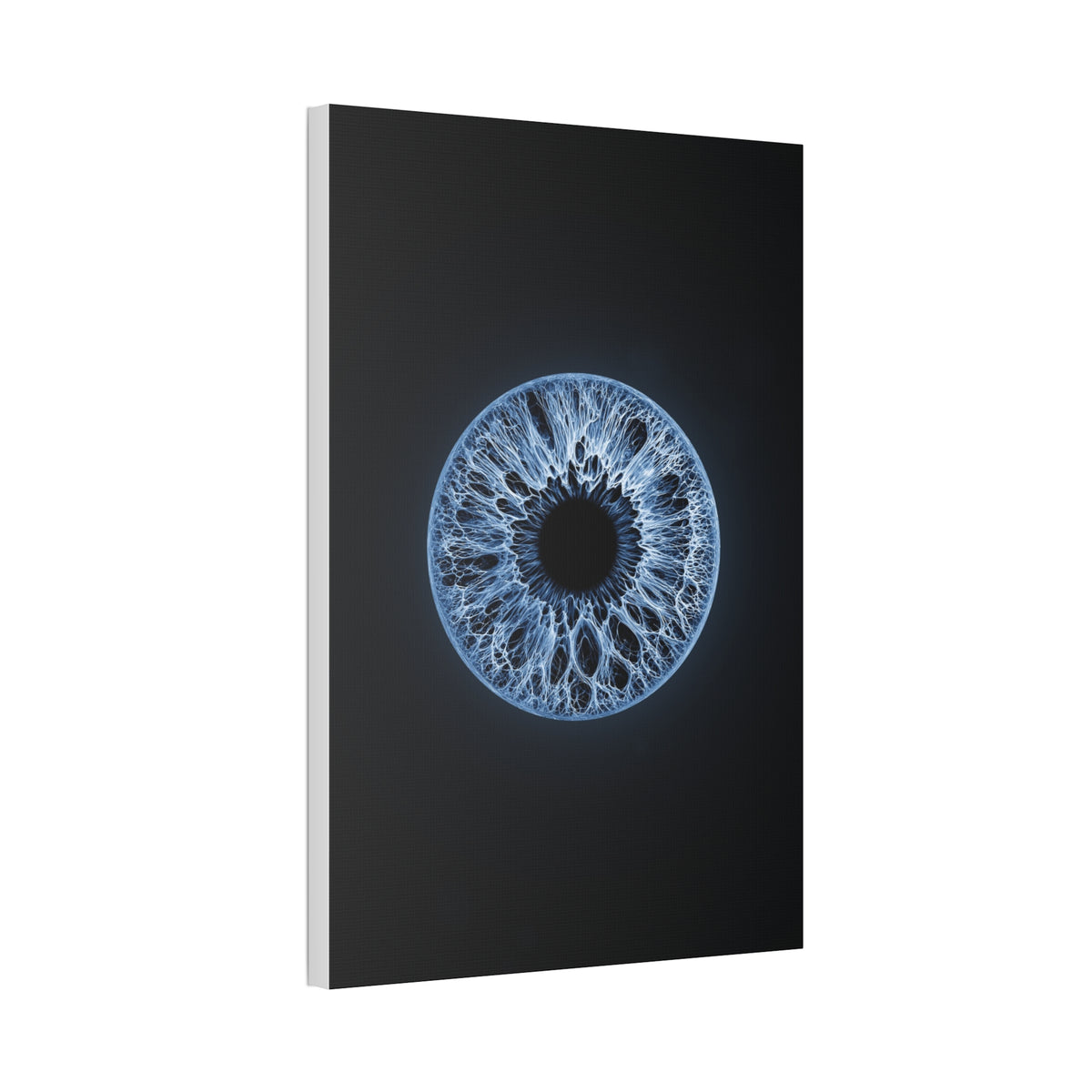 BLXNTT Iris – Lace Web Blue Glossy Canvas