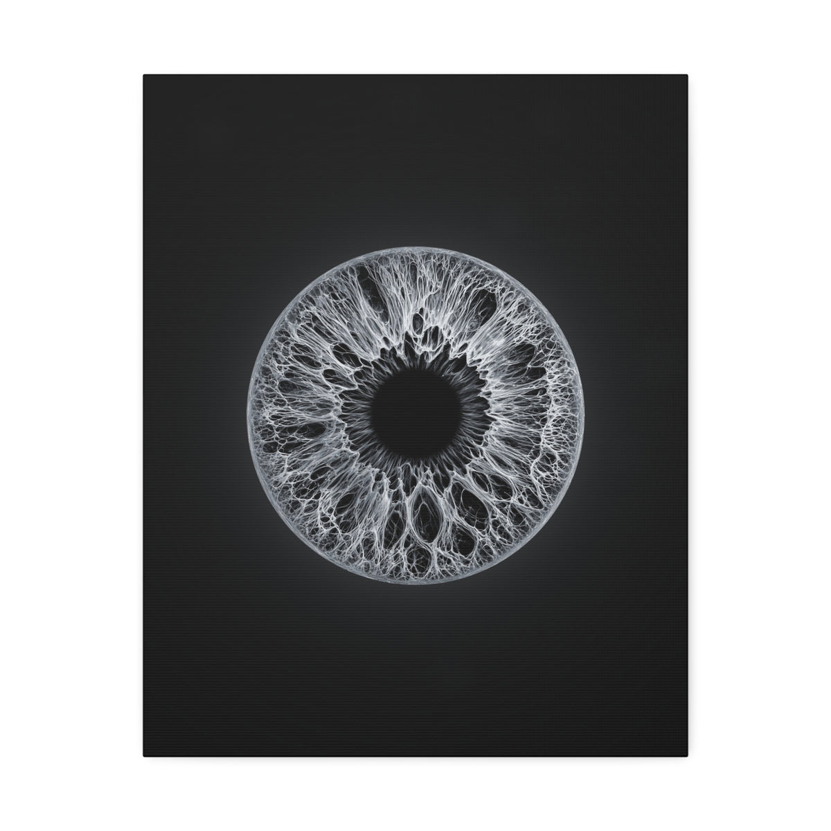 BLXNTT Iris – Lace Web Gray Glossy Canvas