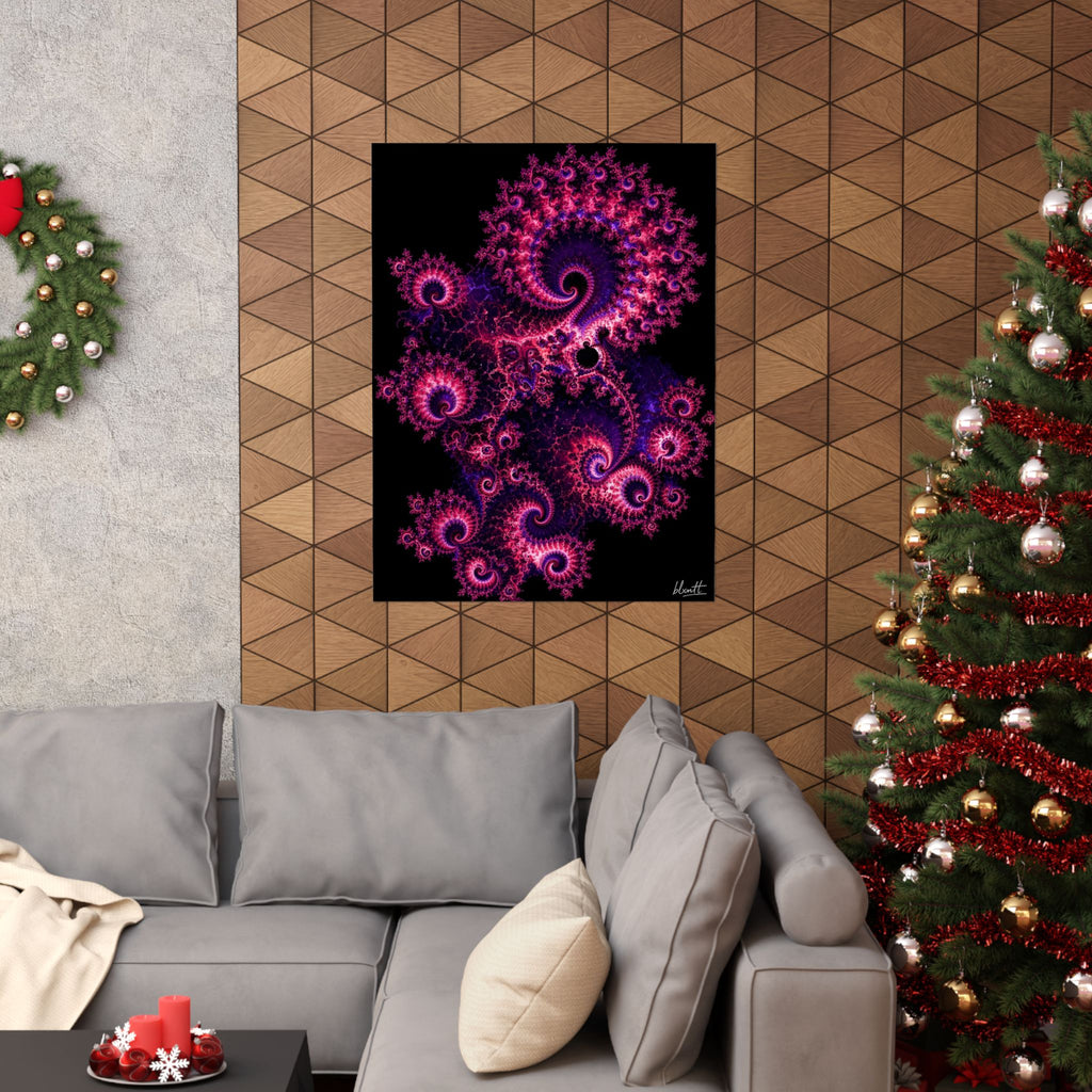 Copper Infinity - Hot Pink & Violet Poster