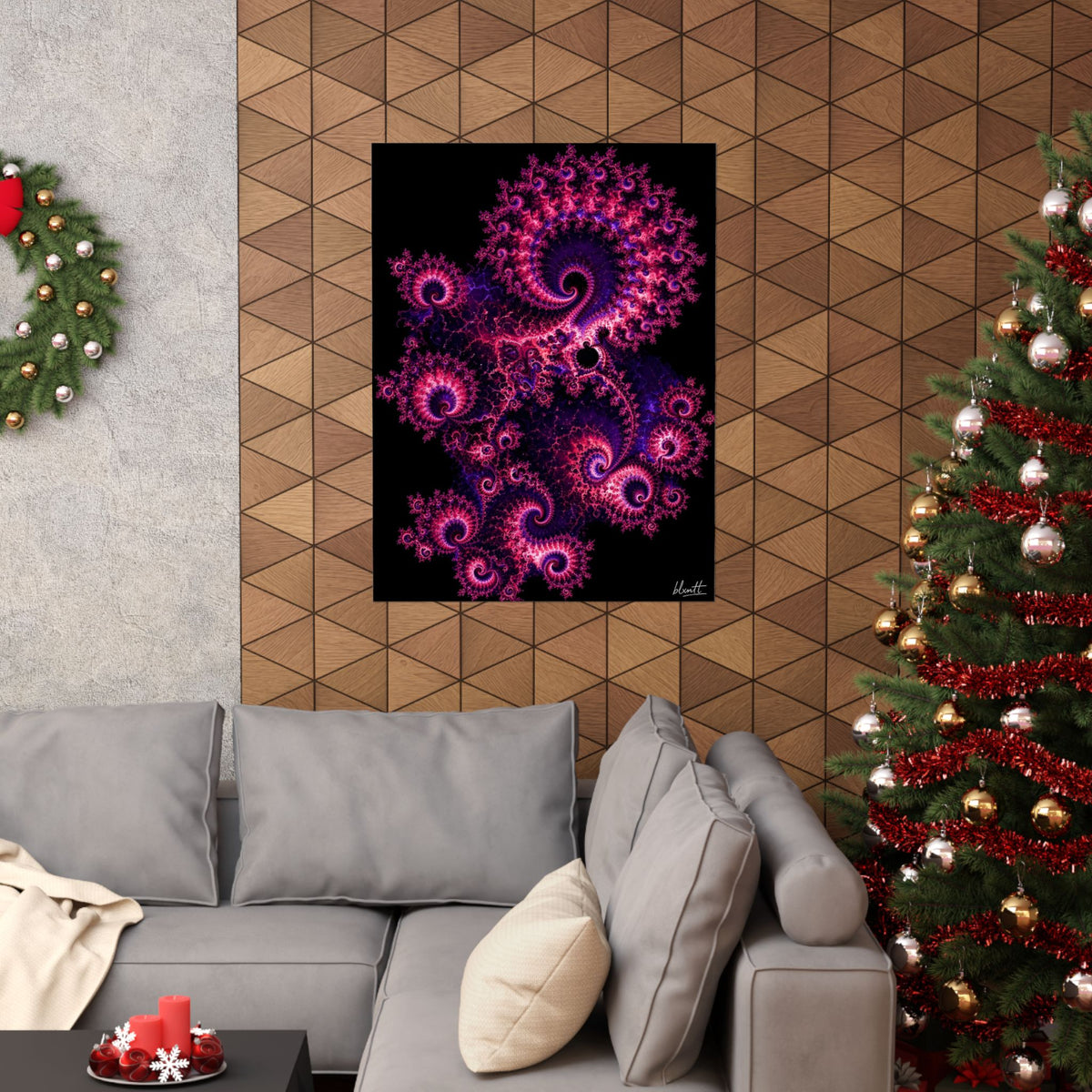 Copper Infinity - Hot Pink & Violet Poster