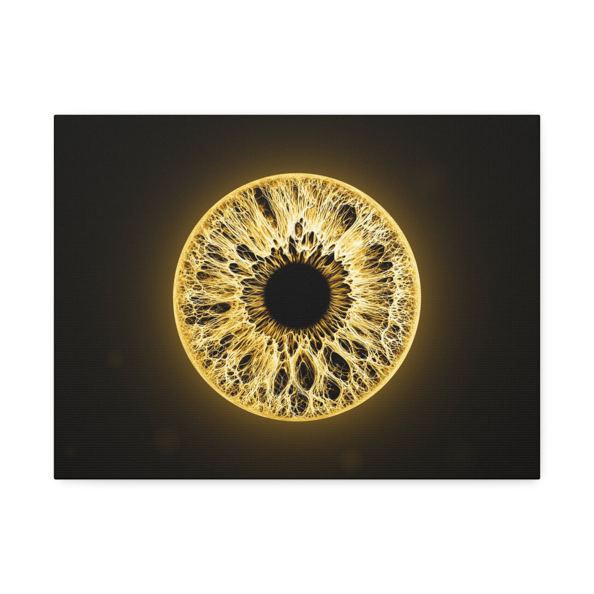 BLXNTT Iris – Lace Web Molten Gold Glossy Canvas