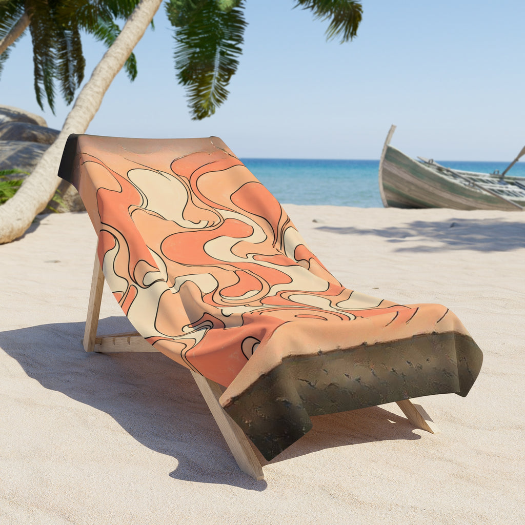 Fillmore Flow - Peach Beach Towel