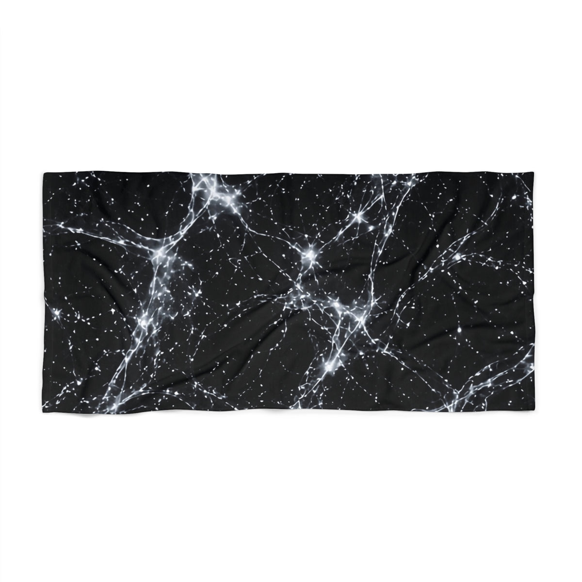 Neon Mycelium - Silver Ghost Beach Towel
