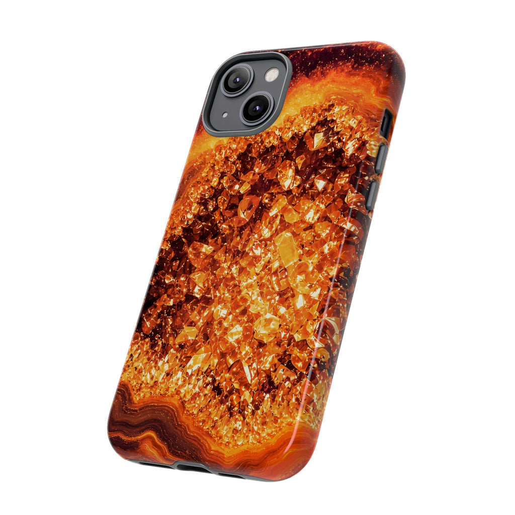 Geode Core - Molten Lava Phone Case