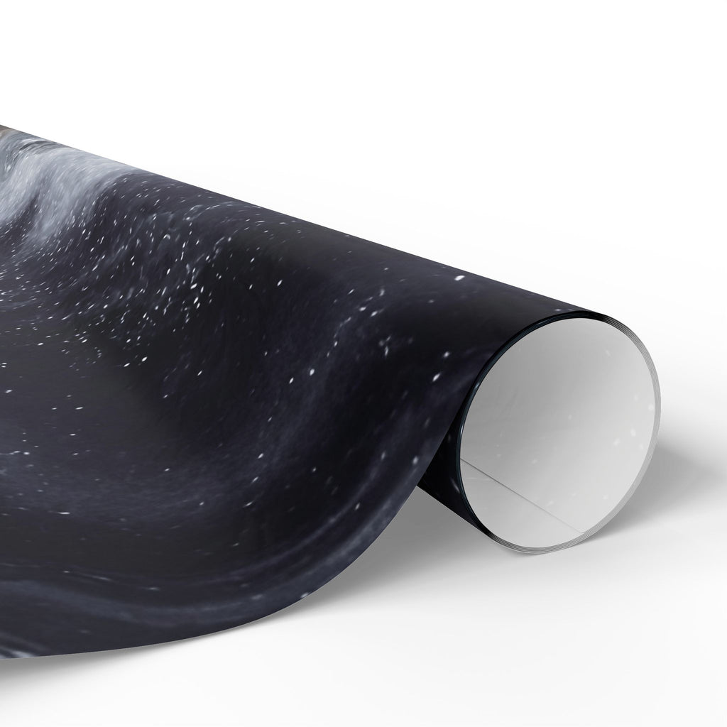 Geode Core - Silver Smoke Wrapping Paper