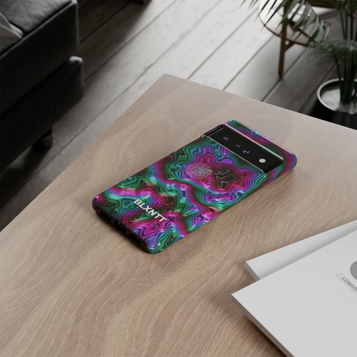 Neon Agate Phone Case