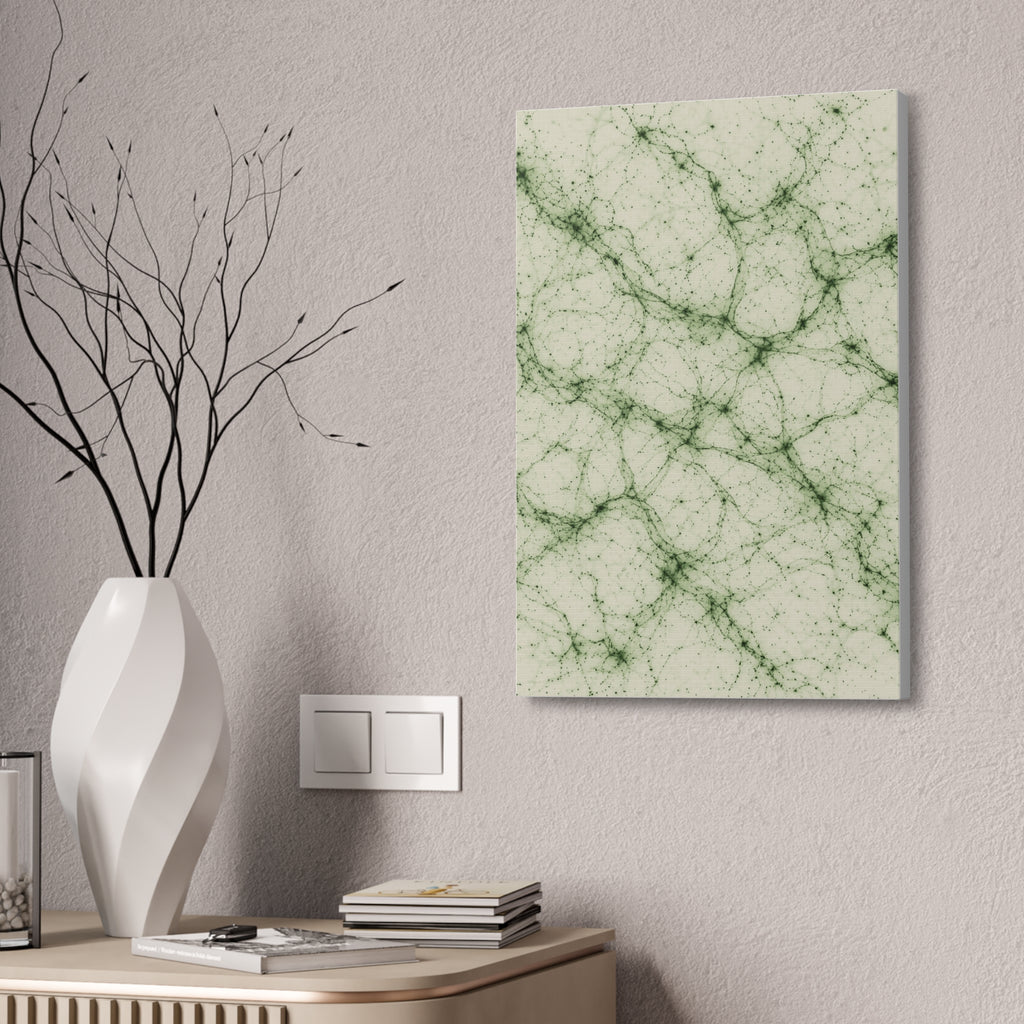 Neon Mycelium - Matcha Latte Glossy Canvas