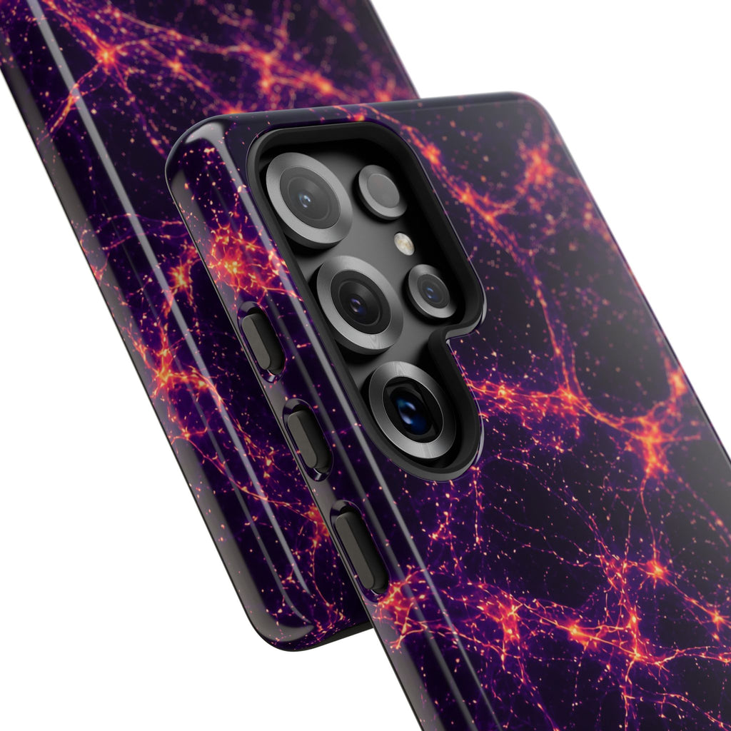 Neon Mycelium - Sunset Synapse Phone Case