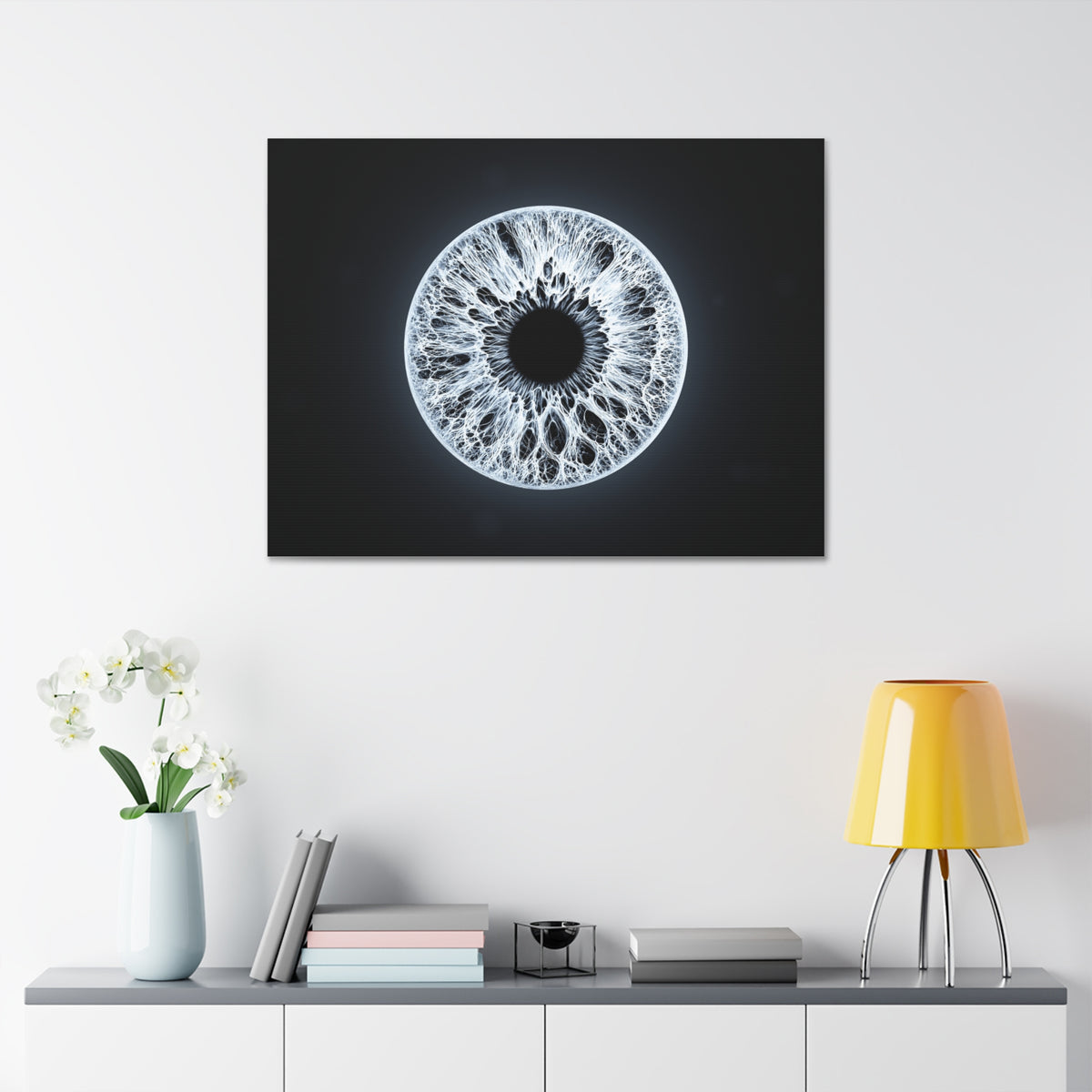 BLXNTT Iris – Lace Web Ice Silver Glossy Canvas