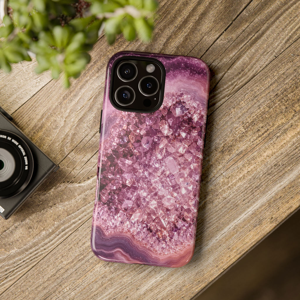 Geode Core - Rose Quartz Phone Case