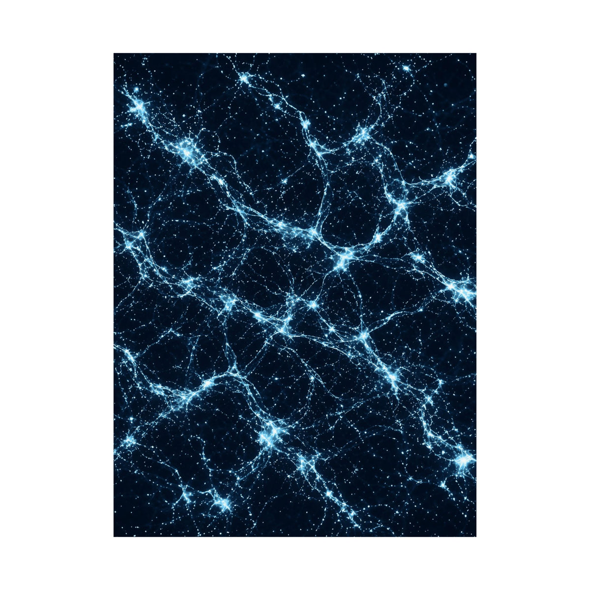 Neon Mycelium - Ice Crystal Poster