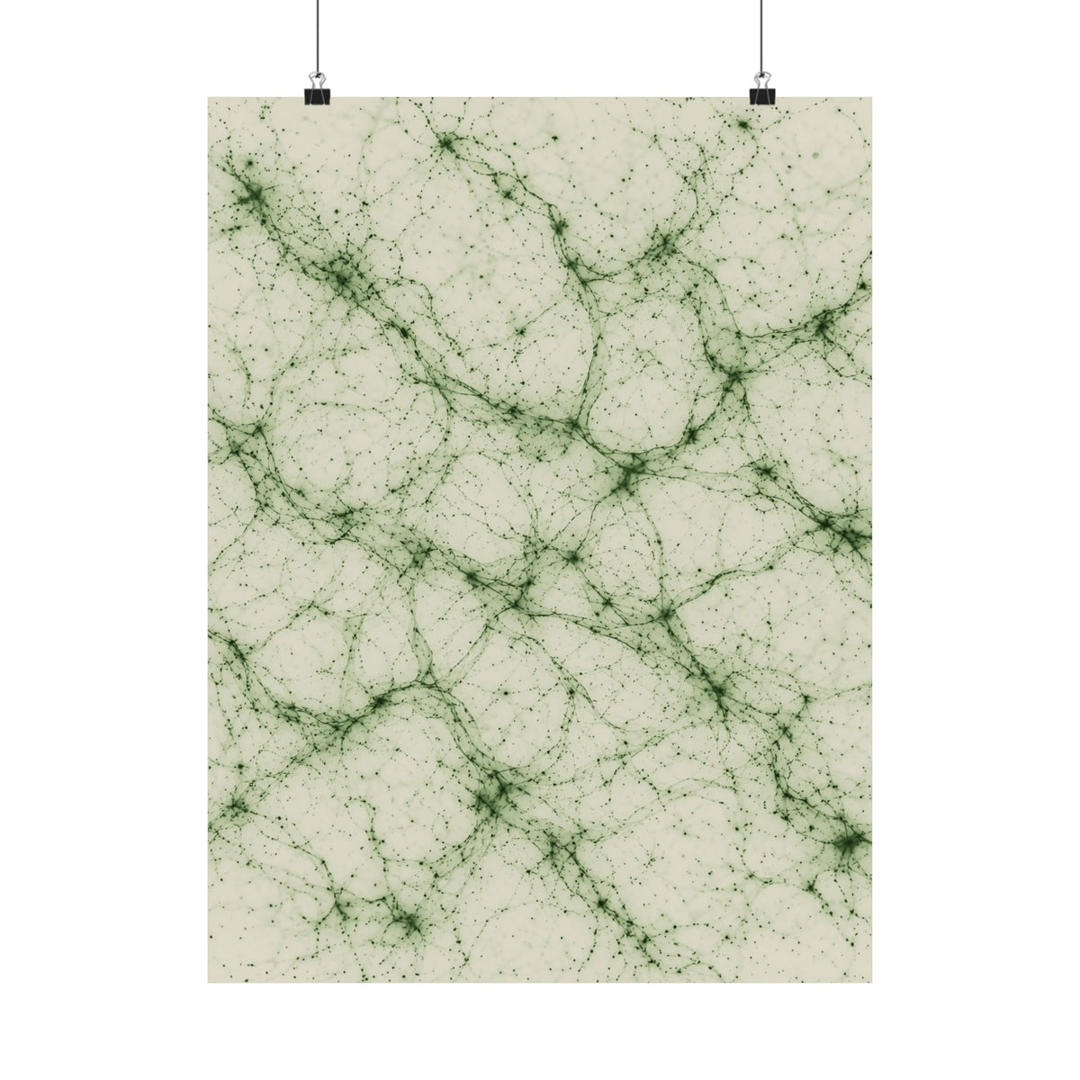 Neon Mycelium - Matcha Latte Poster