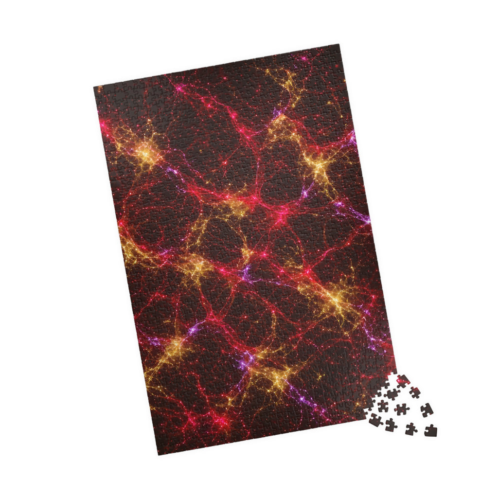 Neon Mycelium - Rainbow Nerve Jigsaw Puzzle