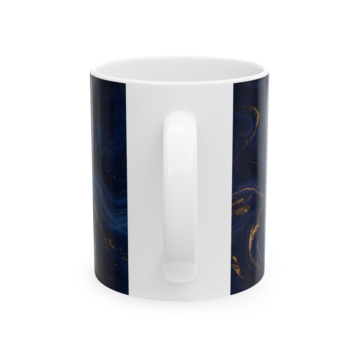 Navy & Gold Marble Mug