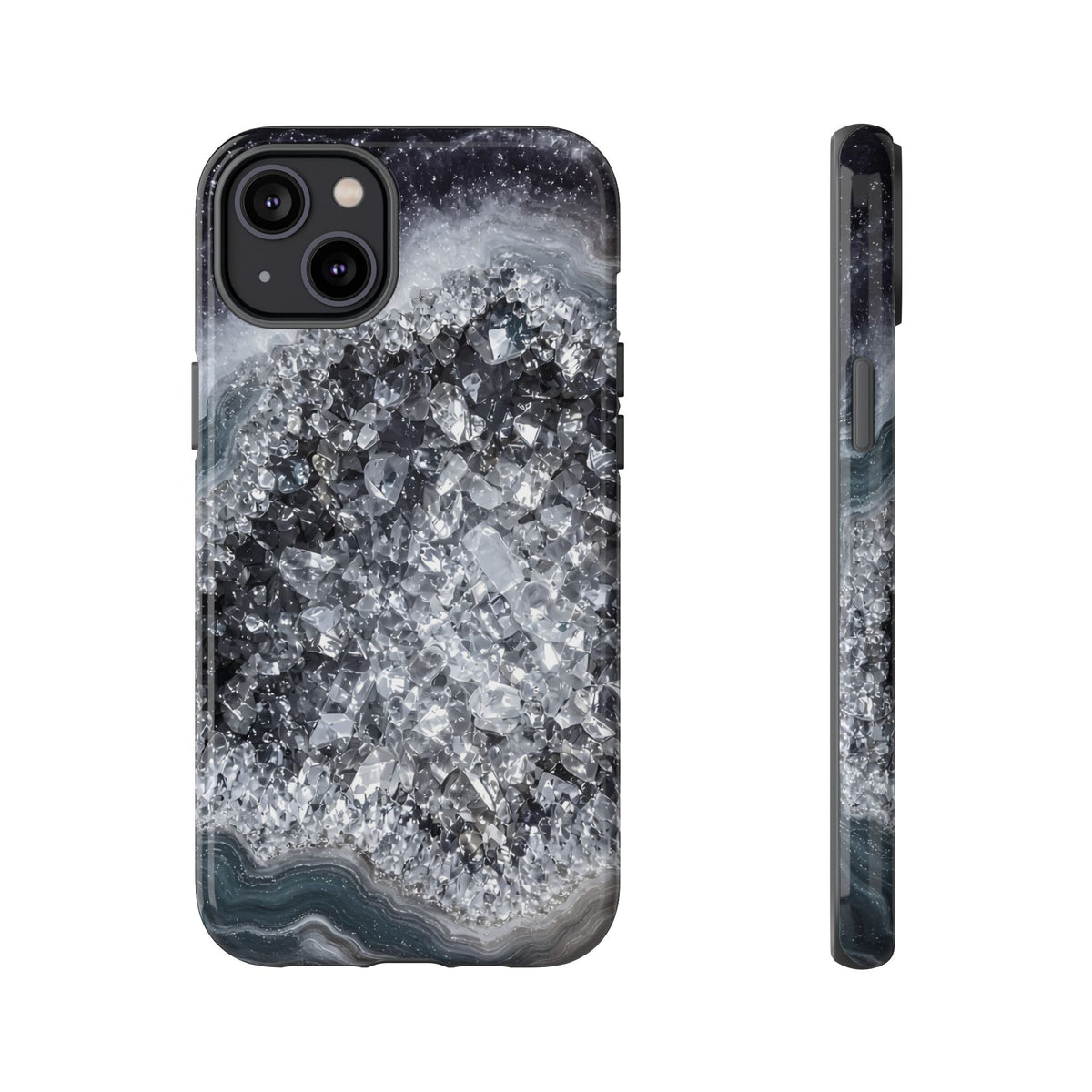 Geode Core - Silver Smoke Phone Case