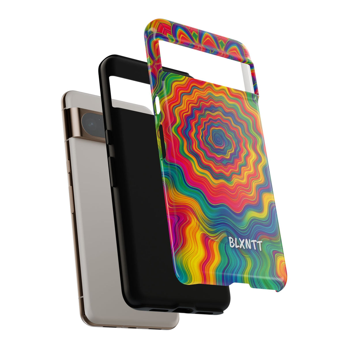 Hypnotic Rainbow Ripple Phone Case