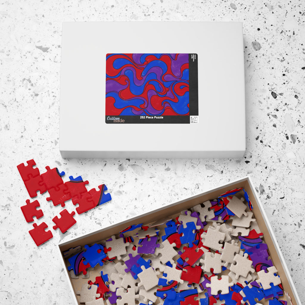 Fillmore Flow - Jewel Tones Jigsaw Puzzle