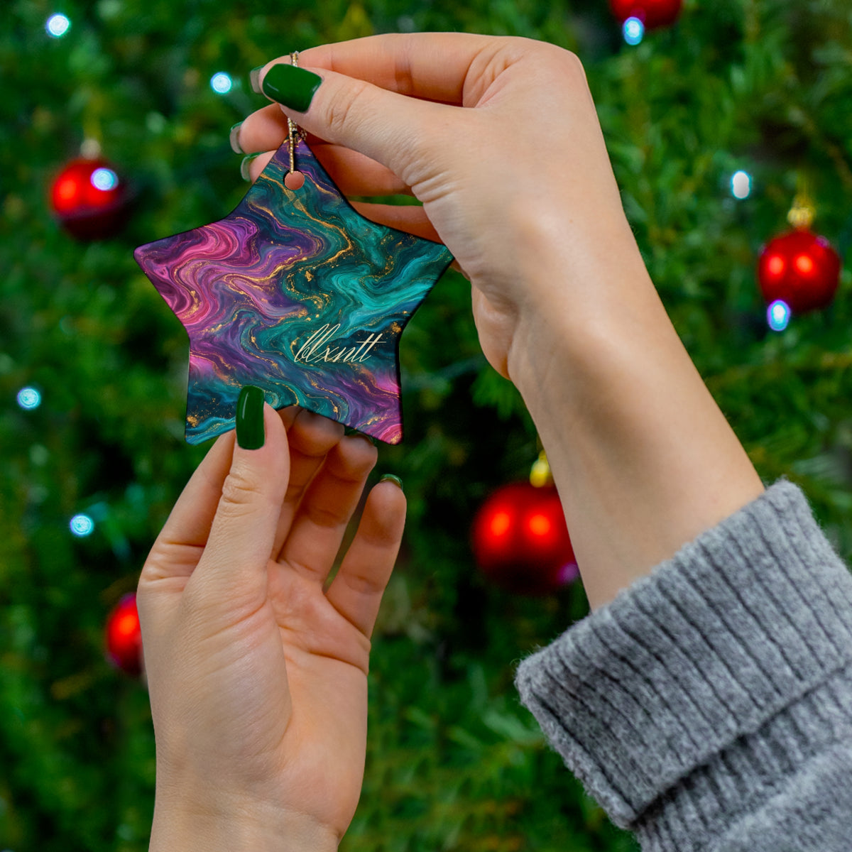 Aurora Marble Ornament