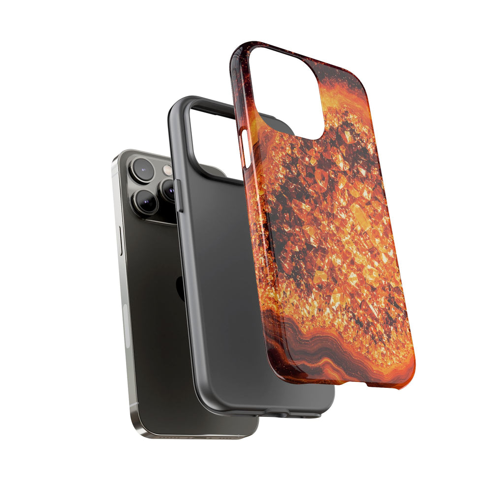 Geode Core - Molten Lava Phone Case