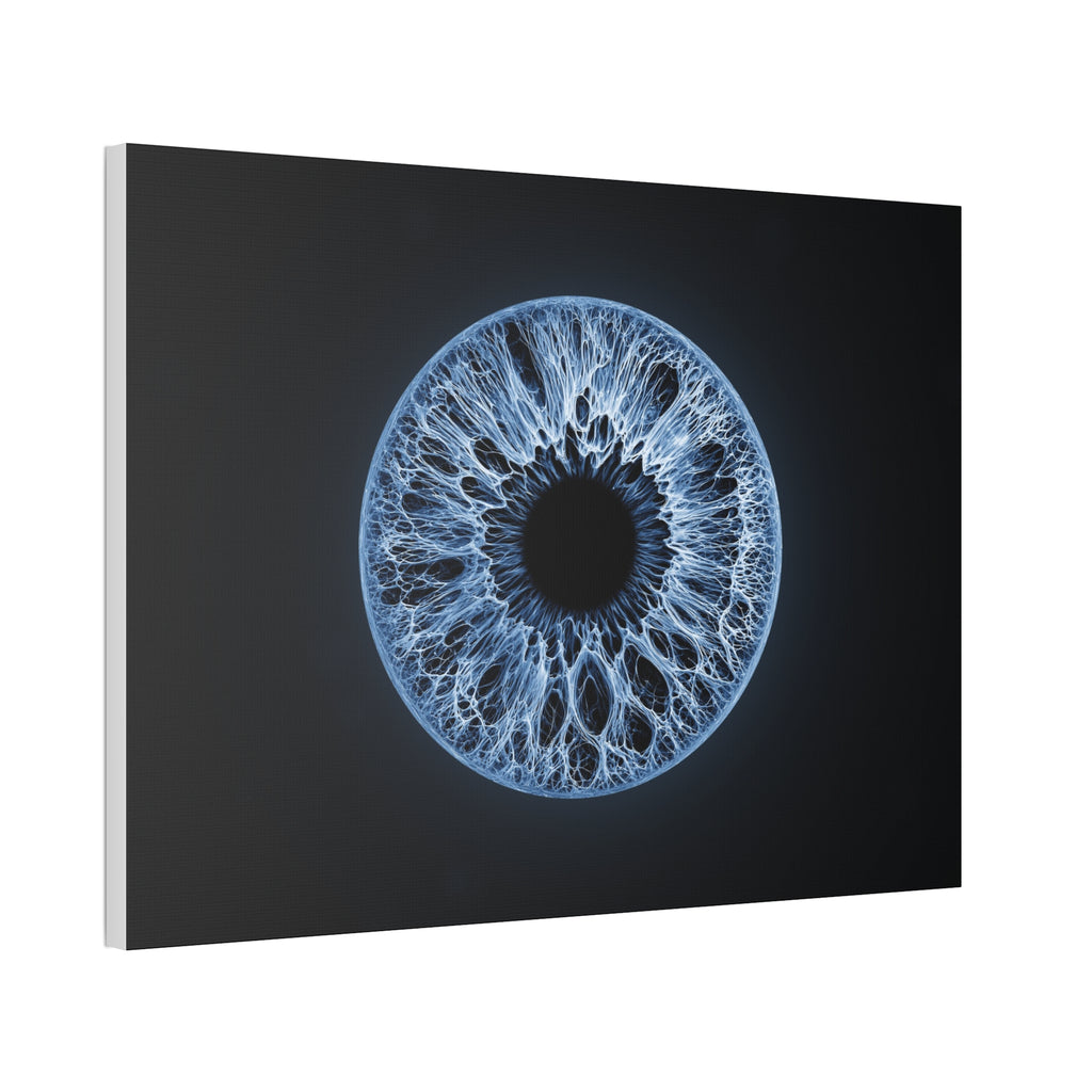 BLXNTT Iris – Lace Web Blue Glossy Canvas