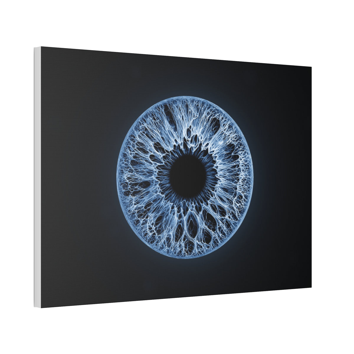 BLXNTT Iris – Lace Web Blue Glossy Canvas