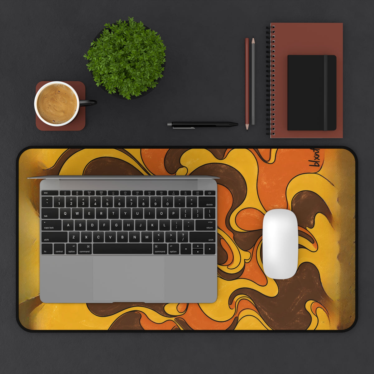 Fillmore Flow - 70s Retro Desk Mat