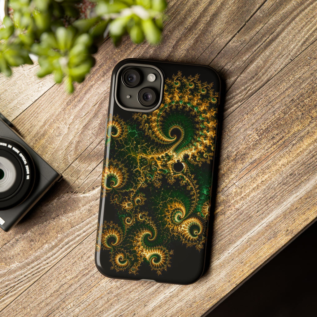 Copper Infinity - Emerald & Gold Phone Case