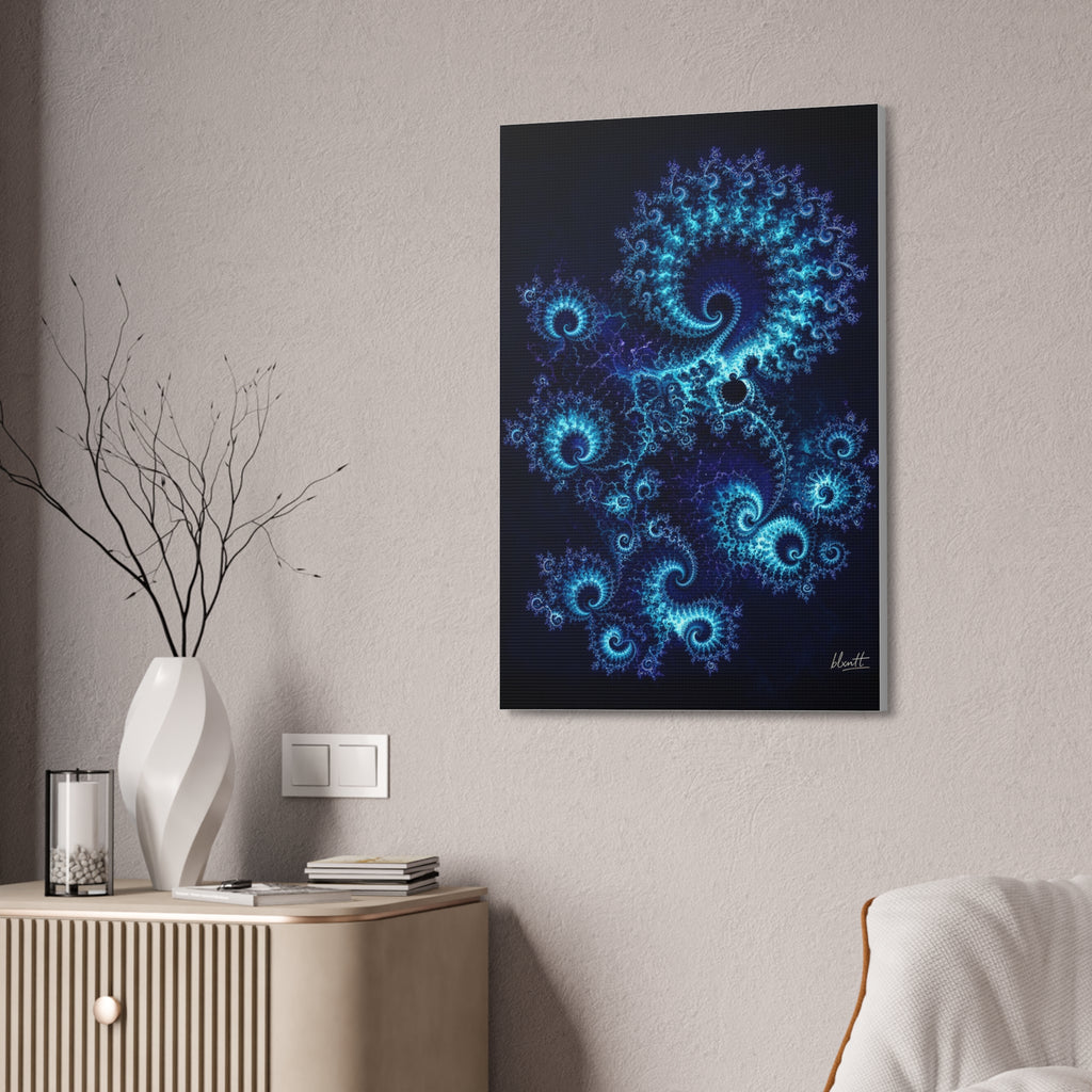 Copper Infinity - Deep Ocean Glossy Canvas