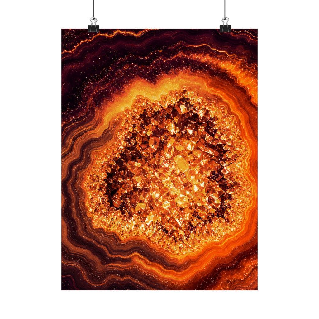 Geode Core - Molten Lava Poster