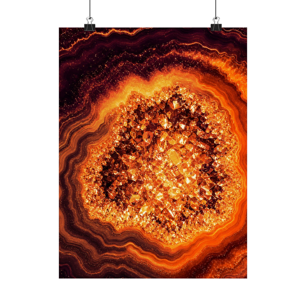 Geode Core - Molten Lava Poster