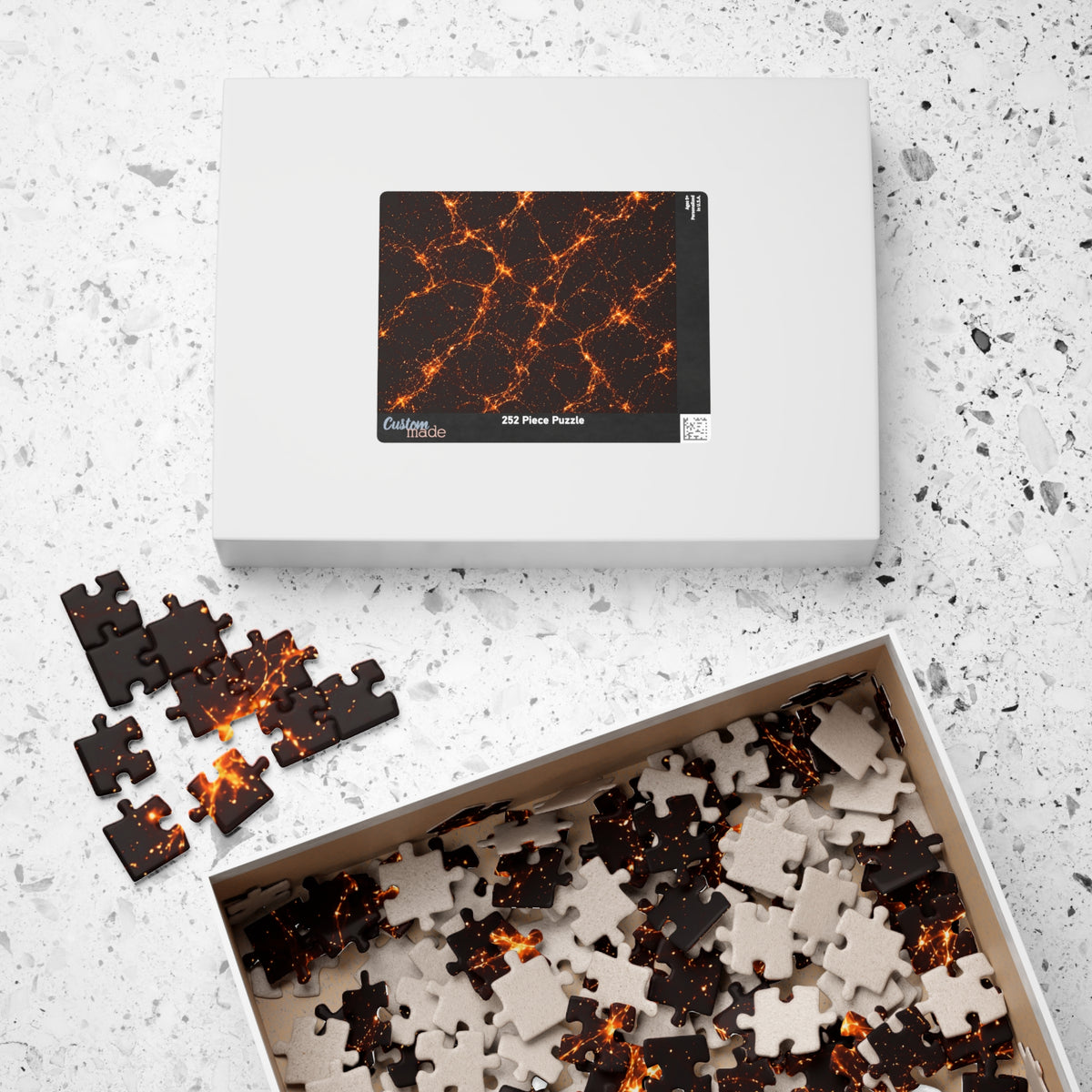 Neon Mycelium - Solar Flare Jigsaw Puzzle