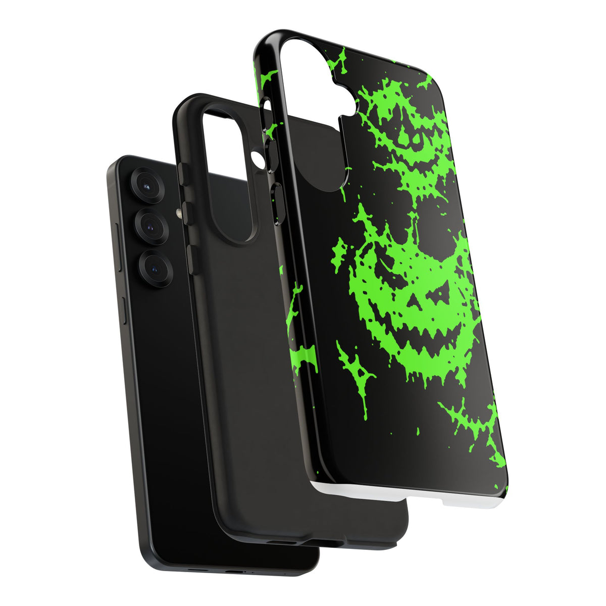 Green Spiderweb Pumpkin Phone Case