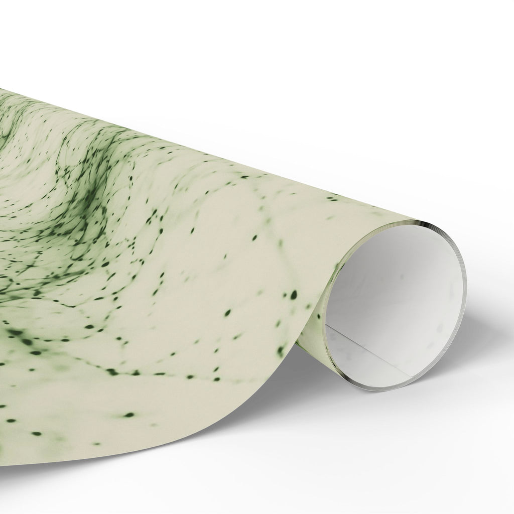 Neon Mycelium - Matcha Latte Wrapping Paper